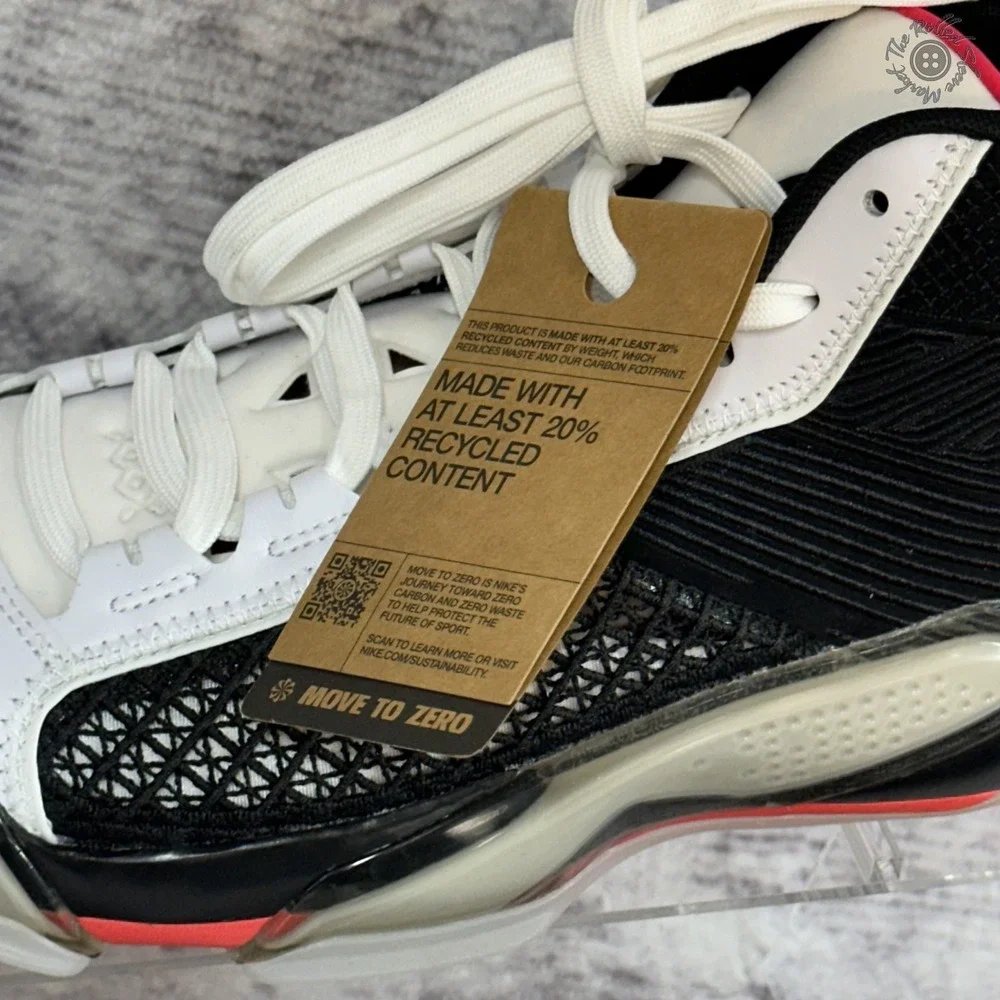 NWT‎ No Box Air Jordan 38 Fundamental Basketball Shoes White Black Sz 11 DZ3356